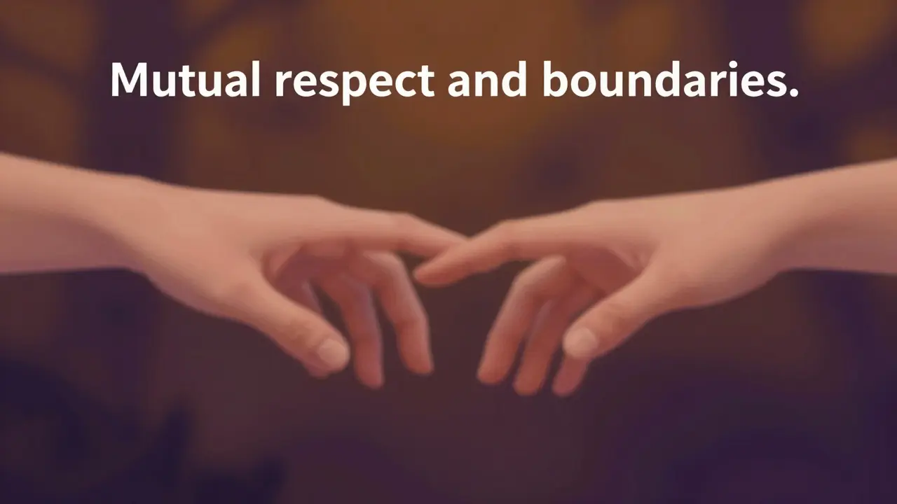 Abstract illustration of two hands gesturing to symbolize mutual respect and consent.